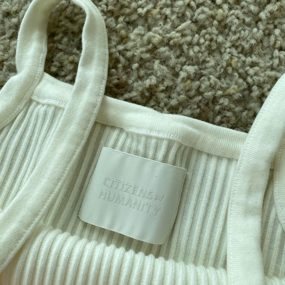 Citizens of Humanity Women's Harper Bodysuit White Size XS One Piece Ribbed - Picture 4 of 9